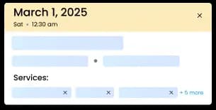 Scheduling Info